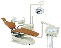جهاز طب الأسنان المريح HY-E60  ( كرسي الأسنان المتكامل،  أجهزة متعددة الوظائف، ضوء LED)