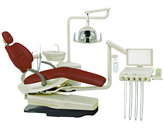 جهاز طب الأسنان HY-F3 (كرسي الأسنان المتكامل، مقبض يسارى ويمينى بوحدات التشغيل)